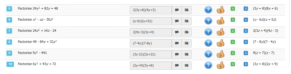 Factorise Non Monic Trinomials