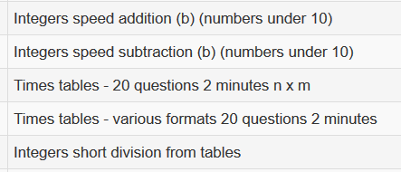 Tasks in Mental Agility batch 0
