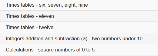 Tasks in Mental Agility batch 1