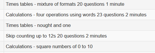Tasks in Mental Agility batch 2
