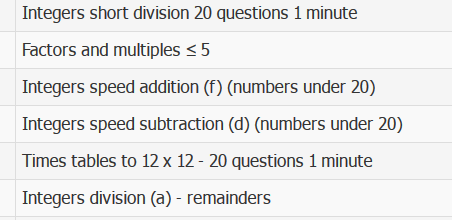 Tasks in Mental Agility batch 6